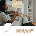 thumbnail image 2 of Miangastore Support de Musique Clarinette Lyre Clarinette Marche Clip Trompette Feuille Clip de Musique Dossier Rabattable, 2 of 9
