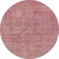 thumbnail image 1 of Ahgly Company Indoor Round Abstract Light Coral Pink Abstract Area Rugs, 3' Round, 1 of 6