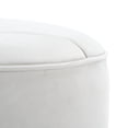 thumbnail image 6 of SAFAVIEH Hawkem Tufted Cylinder Ottoman, Light Grey ( 20.1 in. W x 20.1 in. D x 18.1 in. H), 6 of 7