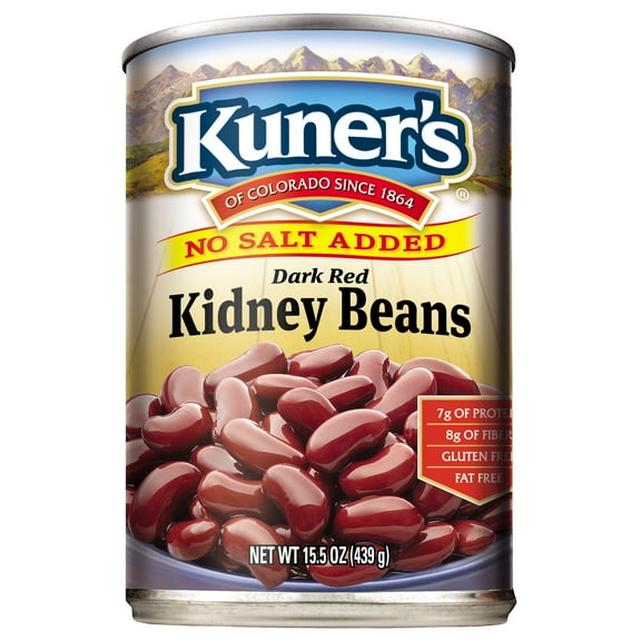 Kuner's Dark Red Kidney Beans No Salt Added 15.5 oz. Can