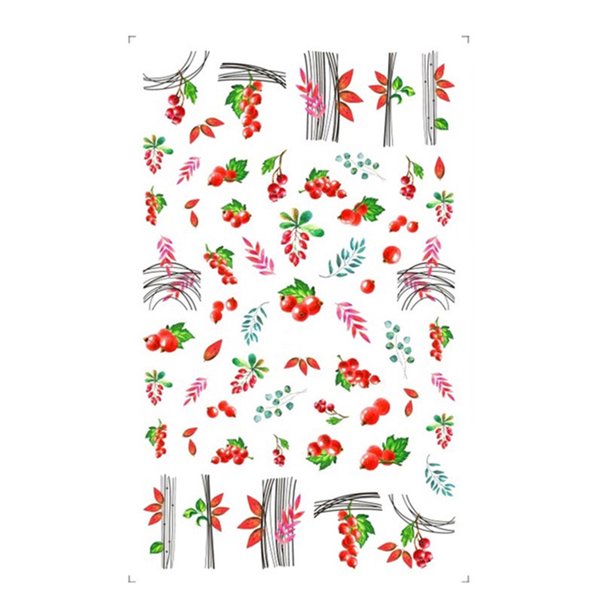 Seitruly Pegatinas para uñas, calcomanías para puntas de hoja de arce, envolturas deslizantes de transferencia de para impresión de manicura, Juegos de manicura F787 Seitruly CE012227-06B