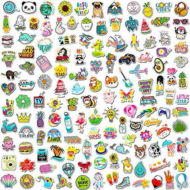 300 Pcs Cute Stickers for Teens, Water Bottle Stickers, Preppy
