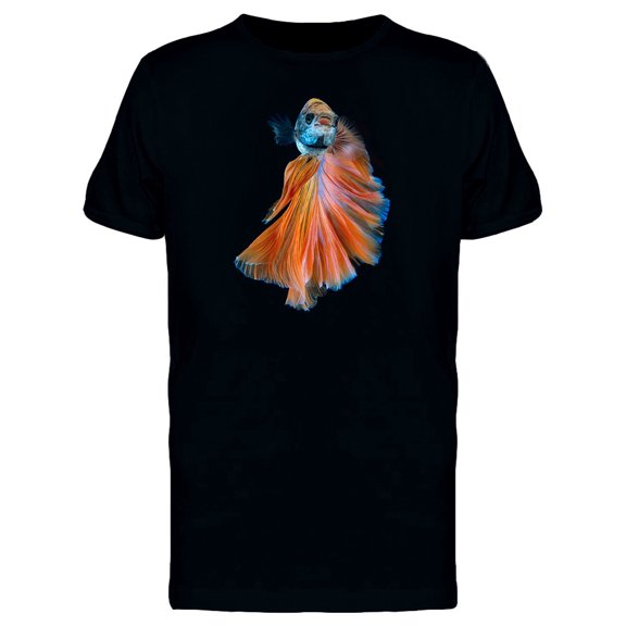Betta Fish Orange Color T-Shirt Men -Image by Shutterstock, Male x-Large