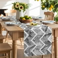 thumbnail image 2 of Table Runner 108 Inches Long for Kitchen Dining, Grey Marble Dresser Scarf Farmhouse, Dining Table Decorations for Wedding/Parties, Modern Abstract Art Aesthetics Geometric 13 x 108 In, 2 of 9