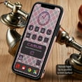 thumbnail image 4 of Casus Logo View Classic Slim Leather Case for iPhone 12 | iPhone 12 Pro - Pink, 4 of 9