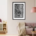 thumbnail image 3 of Historic Framed Print, The Nativity, a metal cut from Horae Beatae Virginis Mariae, a Book of Hours executed by Philippe Pigouchet, dated at Paris, Aug. 22, 1498, 17-7/8" x 21-7/8", 3 of 9