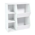 thumbnail image 6 of Badger Basket Side-by-Side Children's Combo Bin Wood Toy Storage Bookshelf with 5 Cubbies 7.7 Cu ft. - White, 6 of 9