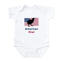 CafePress - American Kiwi Infant Bodysuit - Baby Light Bodysuit, Size Newborn - 24 Months
