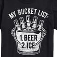 thumbnail image 3 of Instant Message - My Bucket List - Men's Short Sleeve Graphic T-Shirt, 3 of 6