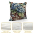 thumbnail image 4 of Chilfamy Blue Hydrangea Flower Decorative Throw Pillow Covers， Spring Summer Floral This is Us Our Life Porch Home Decor, Enjoy The Little Things Farmhouse Outdoor Sofa Couch Cushion Case 22x22in, 4 of 5