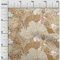 thumbnail image 2 of oneOone Cotton Poplin Light Brown Fabric Asian Japanese Floral Sewing Material Print Fabric By The Yard 56 Inch Wide, 2 of 5