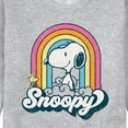 thumbnail image 3 of Peanuts - Snoopy Rainbow Clouds - Men's Crew Neck Fleece Pullover, 3 of 6