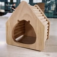 thumbnail image 5 of Cheers.US Pet Bed Rabbit Bed Cozy Guinea Pig Hideout House Bunny Hideout for Rabbits Hamster Bunny Rats Chinchilla Cave Bed Small Animal Bed, 5 of 14