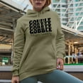 thumbnail image 2 of Gobble, Gobble, Gobble, Gobble Til You Wobble, Thanksgiving Day Art Merch Gift, Sand Hooded Sweatshirt or Hoodie, XL, 2 of 5