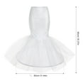 thumbnail image 2 of NIAIZEK White Lady Fishtail Waist Petticoat Underskirt for Bride Wedding Dress Hip Enhancement for Formal Wear(35.37X31.44X31.44in), 2 of 6