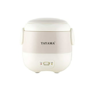 Tayama 1 Qt. Mini Ceramic Stew Slow Cooker with Pre-Settings and Built-In  Timer