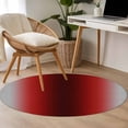 thumbnail image 4 of Small Round Rug 3Ft Washable Non-Slip, Dark Red Grey Black Ombre Circle Area Rugs for Living Room Bedroom, Farmhouse Gradient Minimalist Indoor Floor Mats Carpet Runner for Home Decor, 4 of 8
