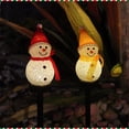 thumbnail image 5 of Solar Snowman Garden Stake Light Outdoor Christmas Decorations, Cute Colorful LED Snowman Light for Yard, Holiday Solar Powered Decor Night Light, 17" Red, 5 of 5