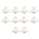thumbnail image 4 of Conexión de tubería de PVC 10 piezas Conexión de tubería de PVC 20 mm Conector de tubería de codo tridimensional de ángulo recto de 5 vías para muebles(Blanco), 4 of 14