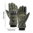 thumbnail image 3 of SPOORYYO Waterproof Windproof Winter Gloves for Men: Warm, Soft Rubber Protection with Velvet Full Finger Touch Screen, Ultra Fiber Outdoor Cycling Gloves to Avoid Cold, 3 of 8