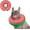 Donut Red, variant on Supet Inflatable Dog Cone Collar Alternative After Surgery, Doggie Neck Donut Collar Recovery, Soft Dog Cone for Small Medium Large Dogs