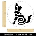 thumbnail image 2 of Southwestern Style Tribal Coyote Wolf Dog Self-Inking Rubber Stamp Ink Stamper - Purple Ink - Medium 1 Inch, 2 of 7