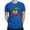 Royal Blue, variant on Lucky Poo Emoji - Fun Clover Charm Design Men's T-shirt