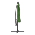 thumbnail image 4 of CorLiving 9.5ft Tilting Cantilever Outdoor Patio Umbrella with Steel Frame and 8 Support Arms, Forest Green, 4 of 10