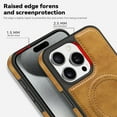 thumbnail image 5 of Allytech Luxury Case for iPhone 15 Pro with Hidden Kickstand, [Compatible with MagSafe], Premium PU Leather + Soft TPU Inner Shockproof Anti-Fall Protective Slim Fashion Case - Rosegold, 5 of 12