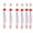 6 Pack red, variant on US 3 Pc Multiuse Tire Tread Rubber Metal Waterproof Permanent Paint Marker Pen