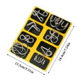 thumbnail image 3 of Brand New!8PCS Metal Puzzle Solving, Metal Puzzles, Metals Puzzles Brain Teasers, 3D Interlocking Metals Wire Logic Game, Challenging Iron Ring Puzzle, 3 of 6