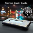 thumbnail image 5 of OTOSTAR Bling Bling Mask Holder for Car, Crystal Car Visor Tissue Box, Pure Handmade Diamond Auto Napkin Box Holder PU Leather Backseat Paper Towel Box with 1 Tissue Refill (AB), 5 of 7
