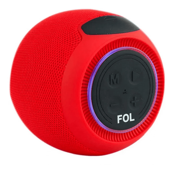 Bocina Bluetooth Portátil Fol C25 5W 1200mah Recargable Luz