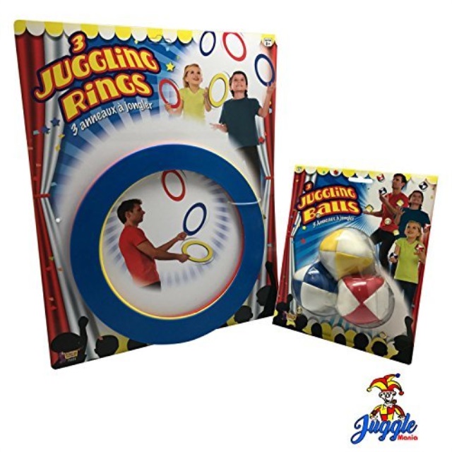 juggling set for beginnersincludes juggling balls and juggling rings
