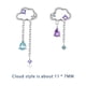 thumbnail image 2 of Guardurnaity 1 par de pendientes románticos para mujer, pendientes de tuerca de diseño Simple portátiles para niñas, decoración de oreja de Ropa, zapatos y accesorios Miscelánea, 2 of 6