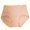 Orange, variant on Xijirk Women Brief Panties High‑Waist Seamless Cut Full Coverage Stretchy Underwear for Daily Wear and Under Close‑Fitting Outfits,Grey,M