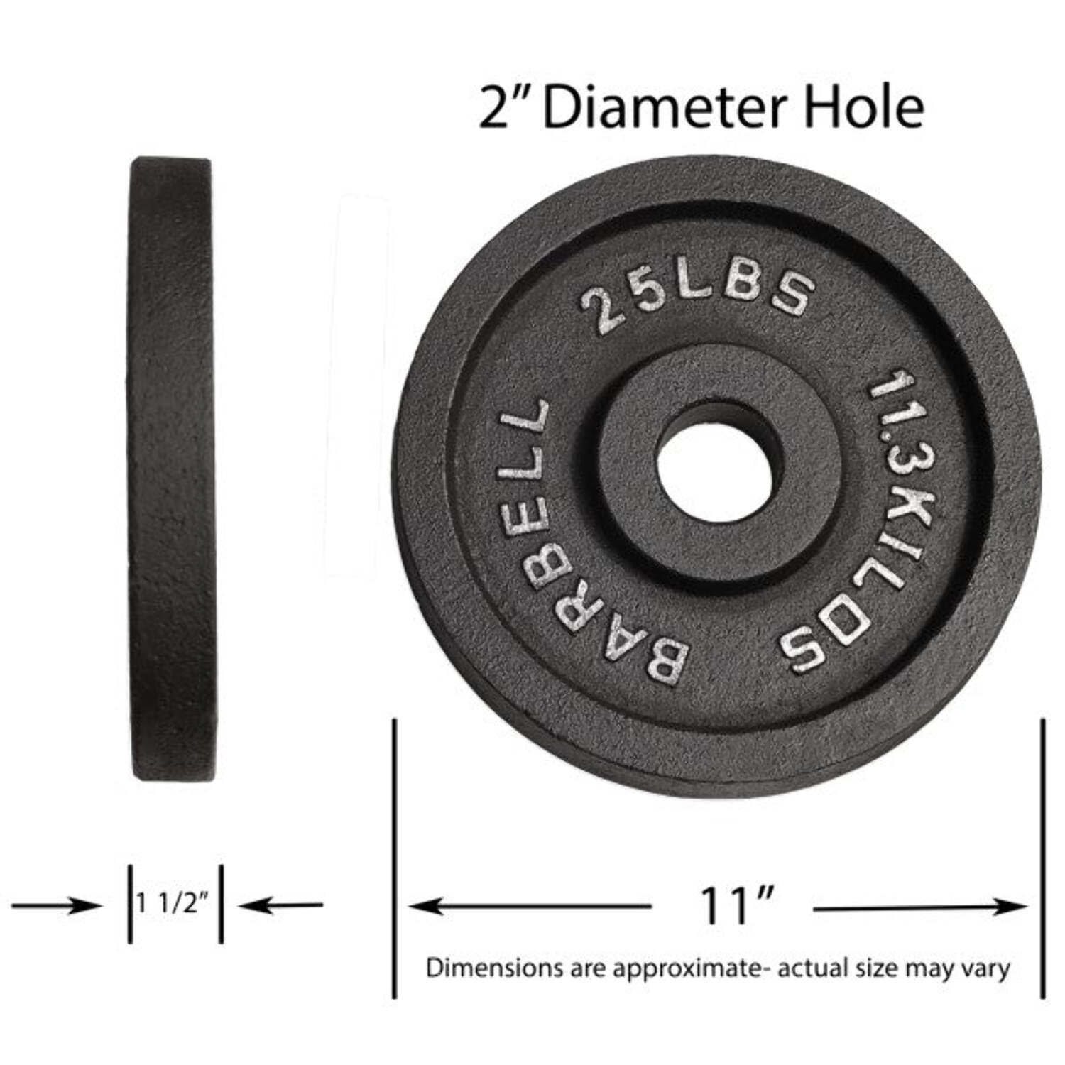 Deltech Fitness 25 lb Pair of Olympic Plates