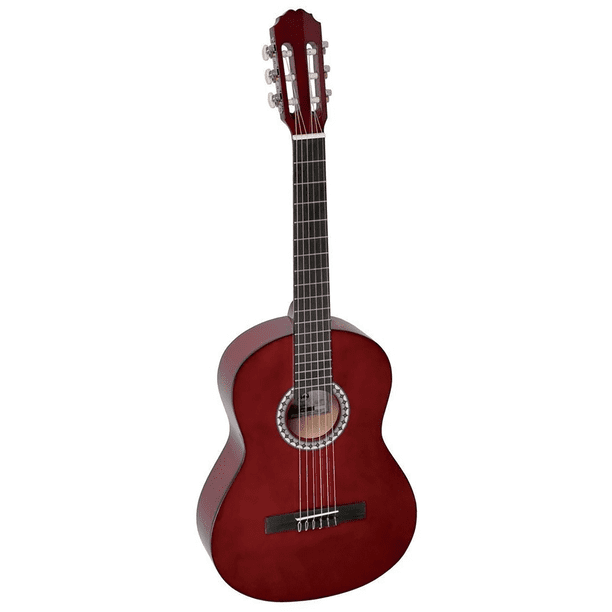 Guitarra 3/4 Tercerola Acústica Para Adolescente Gewa Ps510143 GEWA CLASICA 3/4 ROJA