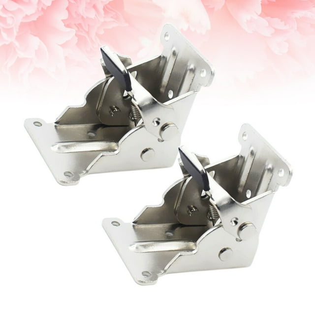 NIYANGLE 2pcs Folding Table Hardware High Grade Material Silver Home Users