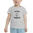 thumbnail image 2 of Future Lawyer Funny Toddler T-Shirts for Boys Girls (Gray, Youth M), 2 of 5