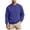 Purple, variant on Qingpeng Mens Long Sleeve Sweatshirt Fleece Crew Neck Sweatshirts Solid Color Pullover Sweater Sports Workout Casual Warm Tops