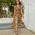 thumbnail image 5 of Leopard Print Pattern Art Sleeveless Dress Women's Summer Suit Dresses for Women 2025 Luxury Party Dress, 5 of 7