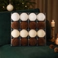 thumbnail image 4 of 16 Pcs Velvet Christmas Ornaments Balls 2.36 Inch Flocked Christmas Tree Ball Hanging Ornaments Velvet Xmas Baubles for Xmas Party Wedding Home Decor, 4 of 8
