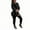 Black, variant on YUGYXL Women's 2 Piece Sweatsuit Casual Long Sleeve Crew Neck Shirts Top and Jogger Pants Set Tracksuit with Side Pearl Decor Black L
