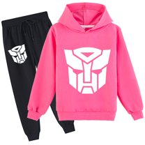 Kids Transformers Pullover Hoodie and Sweatpants Long Sleeve Tops Hooded Sweatshirt Outfits for Boys Girls