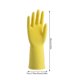 thumbnail image 3 of Guantes de goma para limpieza, amarillos, 3 pares, para limpieza doméstica, cocina, lavado de platos, 3 of 8
