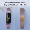 thumbnail image 2 of HCTian pour Fitbit Inspire 3 Bracelets Femmes Hommes, Bracelet en Maille Métallique en Acier Inoxydable Réglable Bracelet Magnétique de Remplacement Compatible avec Fitbit Inspire 3 Tracker D\'entraînement Physique, 2 of 5