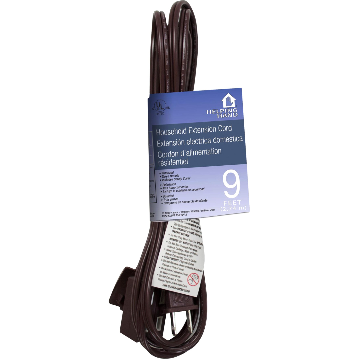 Faucet Queen 9 Ft. Brown Extension Cord