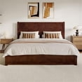 thumbnail image 4 of Pemberly Row King Platform Bed with Footboard and Twin XL Trundle in Walnut, 4 of 13