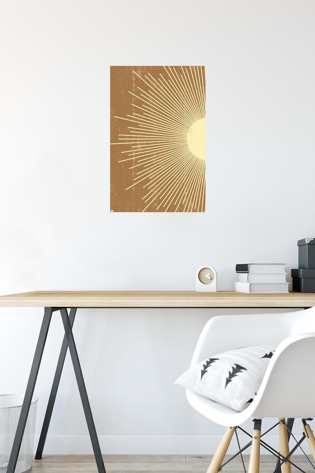 Abstract Sun Wall Poster, 14.725" x 22.375"